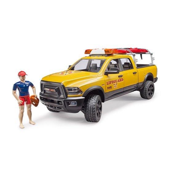 Ram パワーワゴンSUP【ポイントアップ+送料ラッピング無料】bruder ブルーダー 働く車 フィギュア付 はたらくくるま BR02506 人気 プレゼント 男の子 こどもの画像
