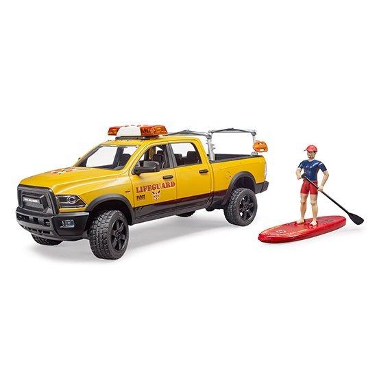 Ram パワーワゴンSUP【ポイントアップ+送料ラッピング無料】bruder ブルーダー 働く車 フィギュア付 はたらくくるま BR02506 人気 プレゼント 男の子 こどもの画像