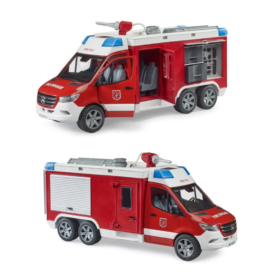 MB消防車ボックスタイプ【ポイントアップ + おまけ付】bruder ブルーダー 働く車 ベンツ 街を守る BR02680 人気 おすすめ オススメ プレゼント 男の子 おもちゃ_1
