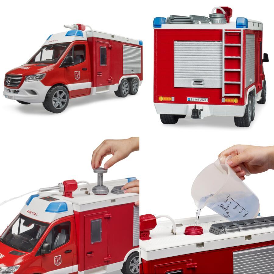 MB消防車ボックスタイプ【ポイントアップ + おまけ付】bruder ブルーダー 働く車 ベンツ 街を守る BR02680 人気 おすすめ オススメ プレゼント 男の子 おもちゃ_3