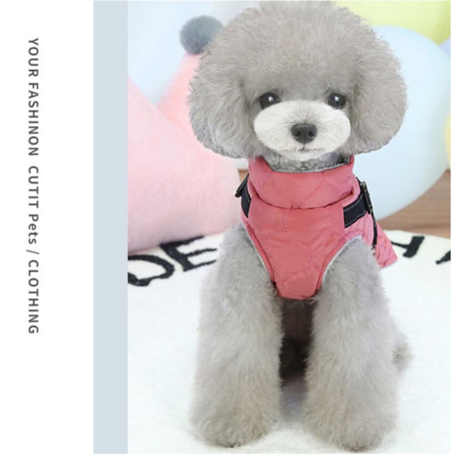 犬 ジャケット ハーネス 一体型 ダウンジャケット ベスト ウェア