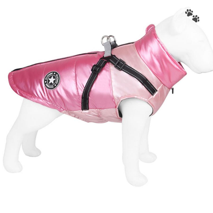 犬 ジャケット ハーネス 犬服 冬 背開き ハーネス一体型 一体型 犬 ジャケット ハーネス 犬服 冬 背開き ハーネス一体型 一体型