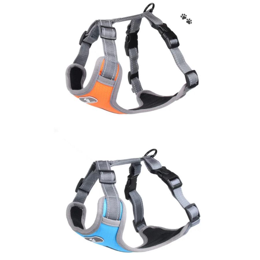 犬 ハーネス 中型犬 小型犬 柴犬 抜けない 抜けにくい ロック 負担の少ない ステップハーネス ウェアハーネス 犬用 介護用 首輪 ハンドル付き 送料無料 ネコポス |  | 06