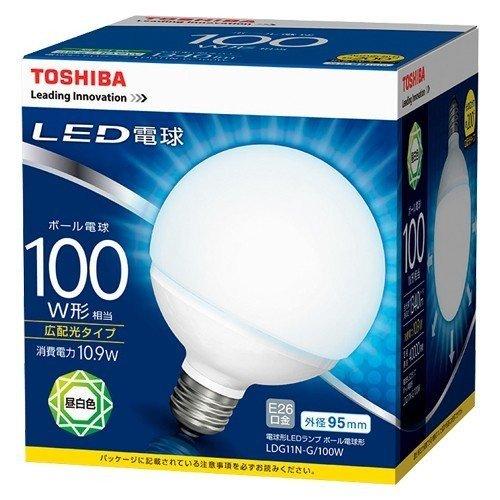Led電球 Toshiba 東芝ライテック E26口金 広配光タイプ 昼白色 ボール電球形100w形相当 Ldg11n G 100w Ldg11ng100w Ldg11n H 100wの後継機 住まいるライト 通販 Paypayモール