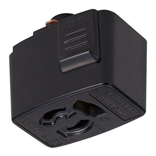 東芝ライテック ライティングレール 6形抜止接地コンセント黒 NDR6012E