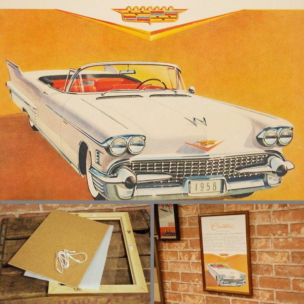 希少　キャデラック　cadillac アートポスター　写真　世界堂　1984年 希少 キャデラック cadillac アートポスター 写真 世界堂 1984年