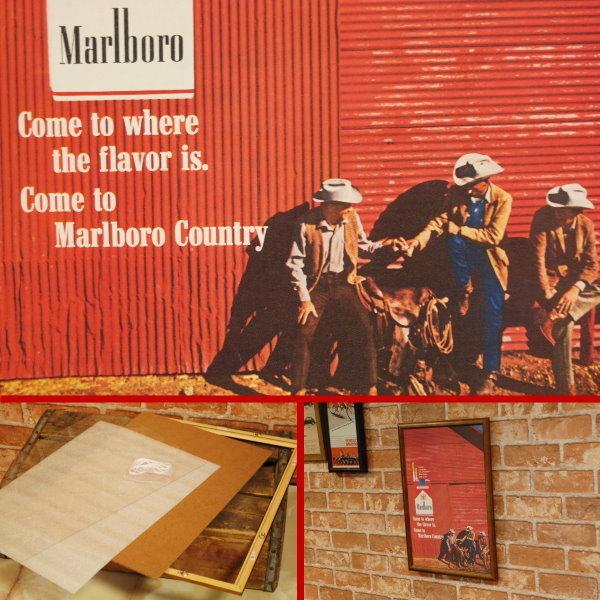 Marlboro 複製 広告 ポスター B4 フレーム入り ◇ マルボロ マールボロ