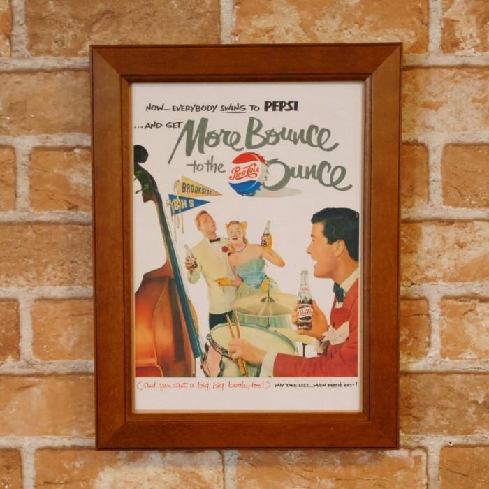 PEPSI コーラ パーティー ミニポスター 複製広告 B5フレーム付