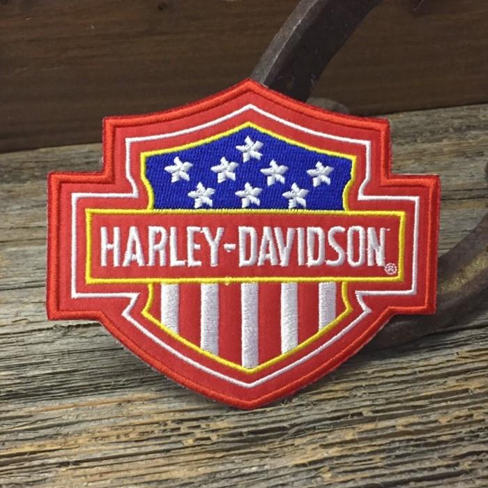 送料無料 ハーレー B＆S ロゴ 刺繍 ワッペン ◇ Harley HD アイロン