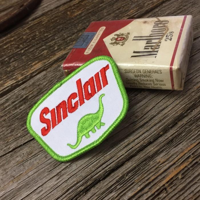 シンクレア 恐竜 ロゴ ワッペン ◇ 刺繍 パッチ Sinclair