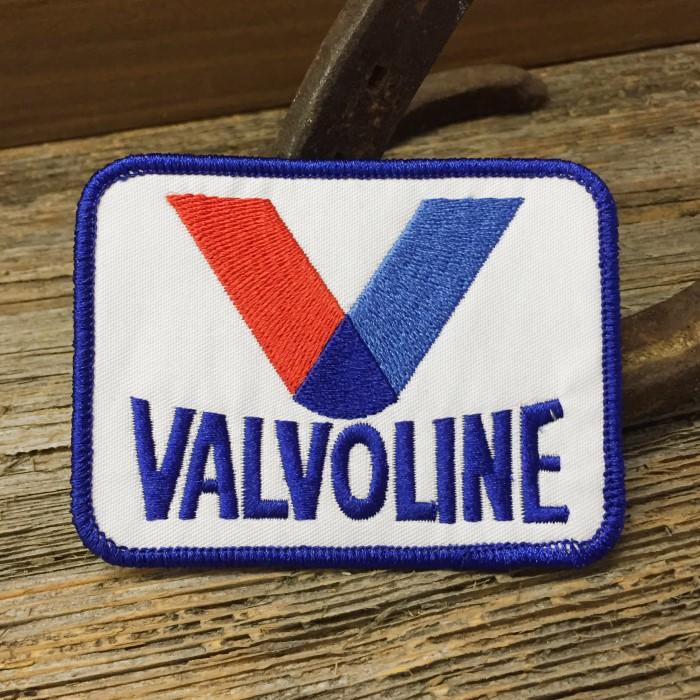 VALVOLINE ロゴ 刺繍 ワッペン ◇ パッチ バルボリン モーターオイル