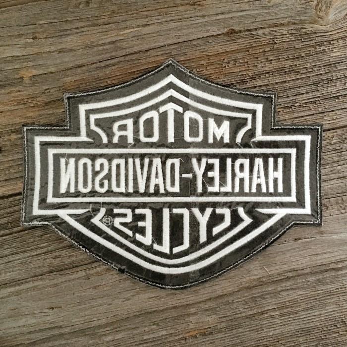 ハーレーダビッドソン　シングルライダースジャケット　ロゴワッペン　大きいサイズ 新入荷】HARLEY DAVIDSON ハーレーダビッドソン シングル