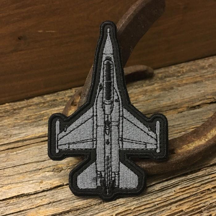 戦闘機型 刺繍 ワッペン ◇ パッチ アイロン接着対応 ミリタリー エア