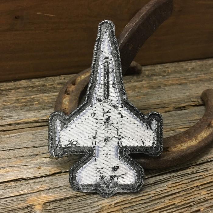 戦闘機型 刺繍 ワッペン ◇ パッチ アイロン接着対応 ミリタリー エア