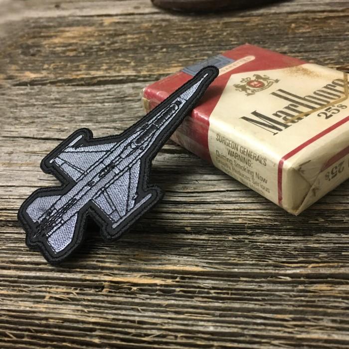 戦闘機型 刺繍 ワッペン ◇ パッチ アイロン接着対応 ミリタリー エア