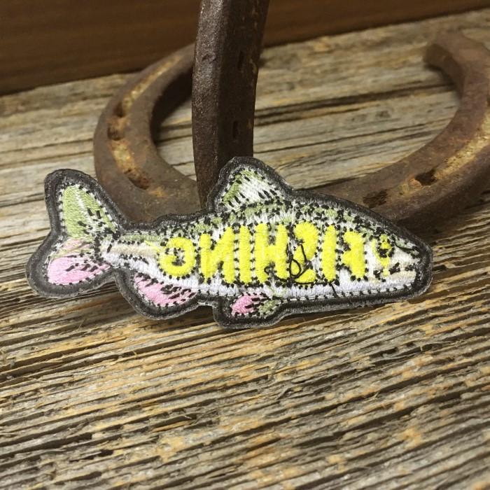 魚型 ワッペン フィッシング ◇パッチ FISHING 釣り サカナ CA164