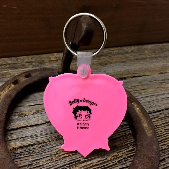 Betty Boop ラバー キーホルダー ◇ ベティちゃん アメコミ ピンクの