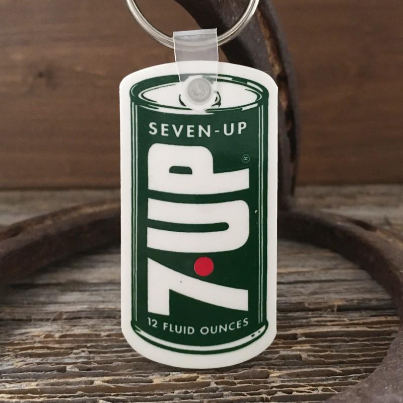 7up セブンアップ 缶型 キーホルダー ◇ ラバー製 7-up キーリング