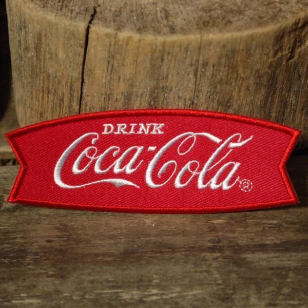 コカコーラ フィッシュ ロゴ 刺繍 ワッペン ◆ Coca Cola COKE JLE2｜smilemaker2525