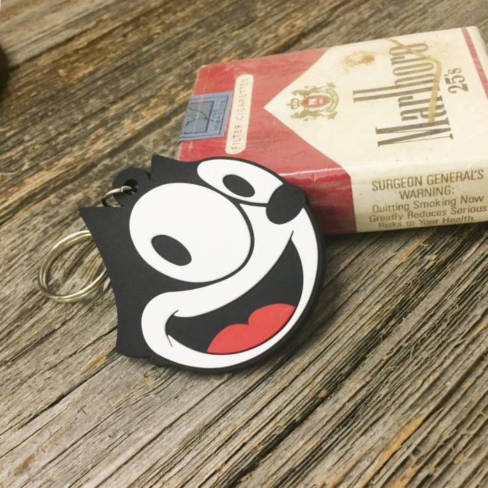 Felix スマイル ラバーキーホルダー ◇ フィリックス ザ キャット 顔