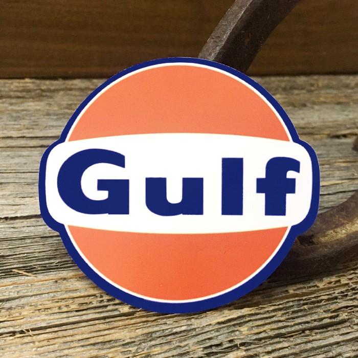 Gulf 丸型 ロゴ ステッカー ◇ ガルフ オイル 新ロゴ レーシング