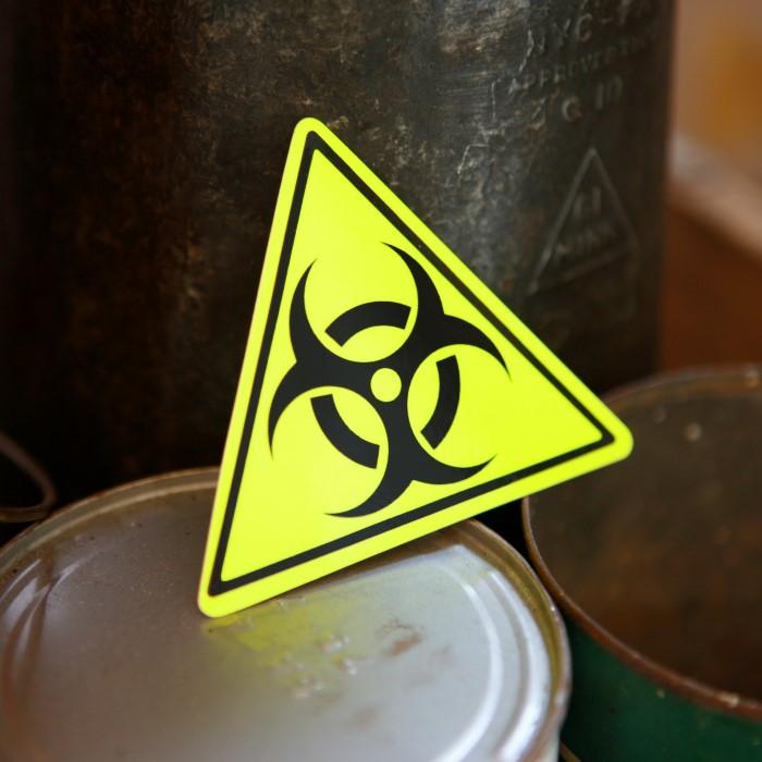 BIOHAZARD マーク 三角 ステッカー ◇ シール バイオハザード 危険