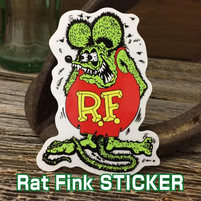 ラットフィンク ROTH'86 ミニ ステッカー ◇ Rat Fink 緑のネズミ R.F.