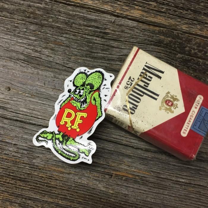 ラットフィンク ROTH'86 ミニ ステッカー ◇ Rat Fink 緑のネズミ R.F.