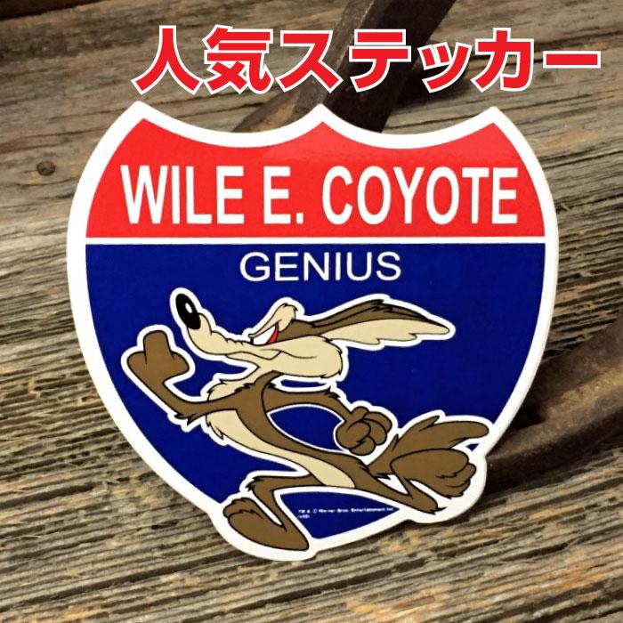 ワイリー コヨーテ 標識型 デカール ◇ シール WILE E.. COYOTE