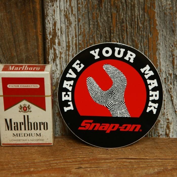 スナップオン LEAVE YOUR MARK ステッカー ◇ Snap-on 丸型 NPS39