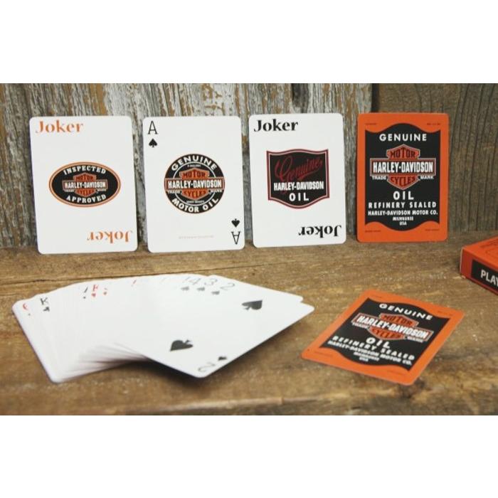 ハーレー オイル缶柄 トランプ ◇ プレイングカード HARLEY ロゴ STG04