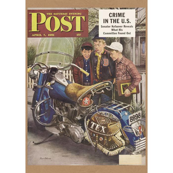 ハーレー パンヘッド レトロミニポスター B5サイズ 複製広告 ハイドラ