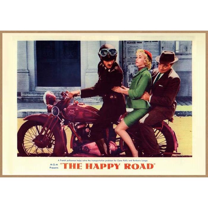 THE HAPPY ROAD レトロミニポスター B5サイズ ◇ 複製広告 映画