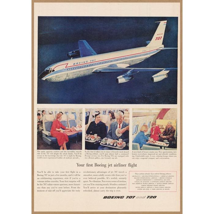 ヴィンテージ航空ポスター Amazon.co.jp: - ビンテージな航空会社のポスター c.1960s