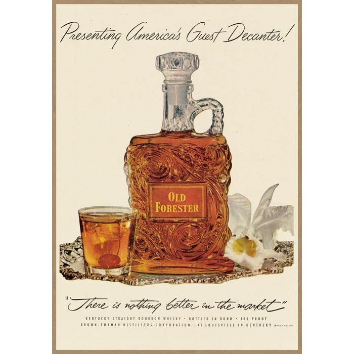 オールドフォレスター レトロミニポスター B5サイズ 複製広告 ◇ Old