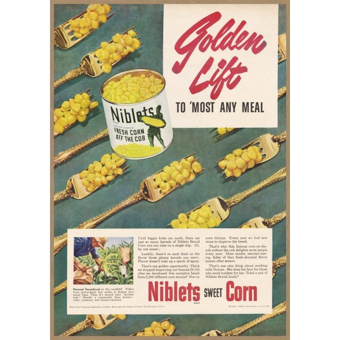 Niblets ホールコーン缶 レトロミニポスター B5サイズ 複製広告