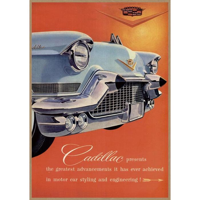 Cadillac キャデラック エルドラド レトロミニポスター B5サイズ 複製