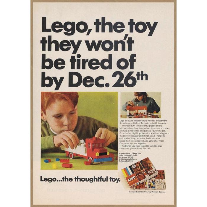 Lego レトロミニポスター B5サイズ 複製広告 ◇ 玩具 おもちゃ レゴ