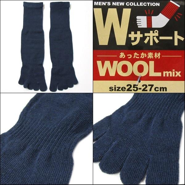 Munsingwear ボーダー長袖モックネックシャツLLとソックス5足セット