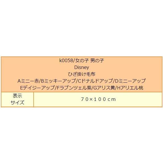ディズニー ひざ掛け毛布 子供 K0058 Aミニー赤 Bミッキーアップ Cドナルドアップ Dミニーアップ Eデイジーアップ Fラプンツェル紫 Gアリス黄 Hアリエル桃 5 Z K0058 すまいるまこ 通販 Yahoo ショッピング