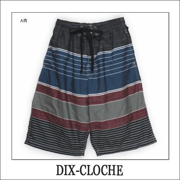 水着 メンズ サーフパンツ 4757 M L LL A青 B赤 DIX-CLOCHE