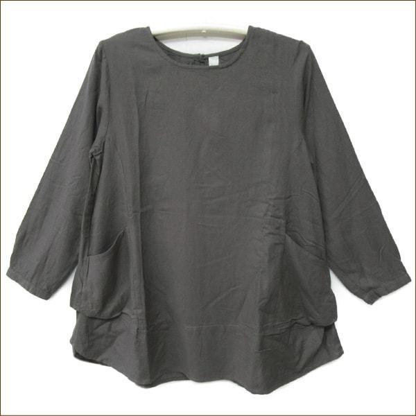 レディース m.m.o. チュニックワンピース M 9号 06チャコール CLF8845