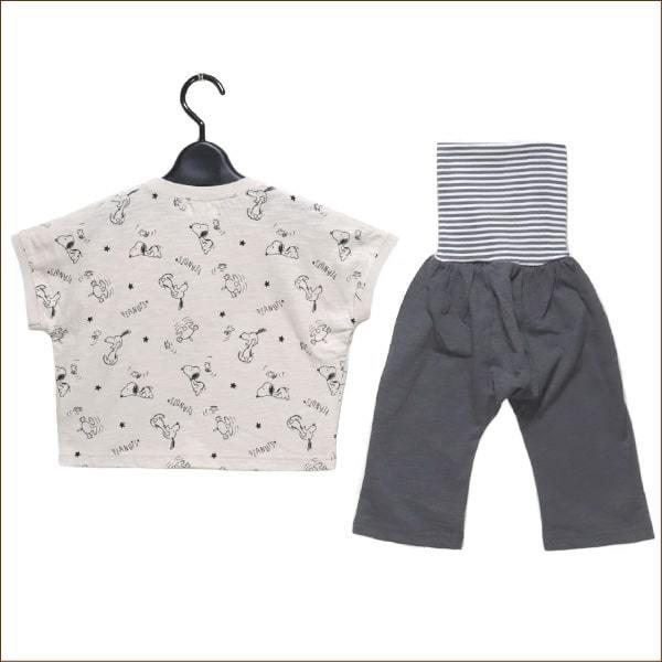 男の子 女の子 スヌーピー 腹巻き付き 半袖 パジャマ 80cm 90cm 95cm 100cm 03黒ボーダー 30灰ボーダー Snoopy Peanuts ピーナッツ Z033 D0740 すまいるまこ 通販 Yahoo ショッピング