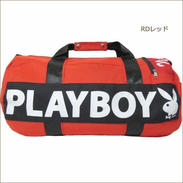 PLAYBOY（プレイボーイ） ロール ボストンバッグ Lサイズ BKブラック