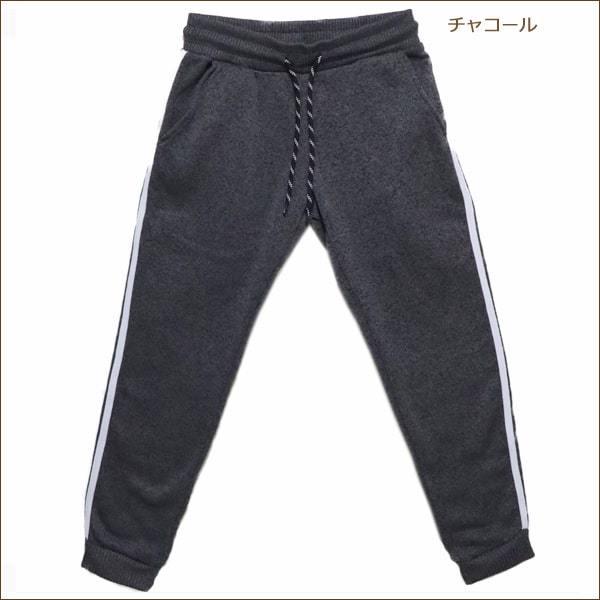 あったか 裏起毛 ジョガー パンツ M L LL ブラック グレー チャコール