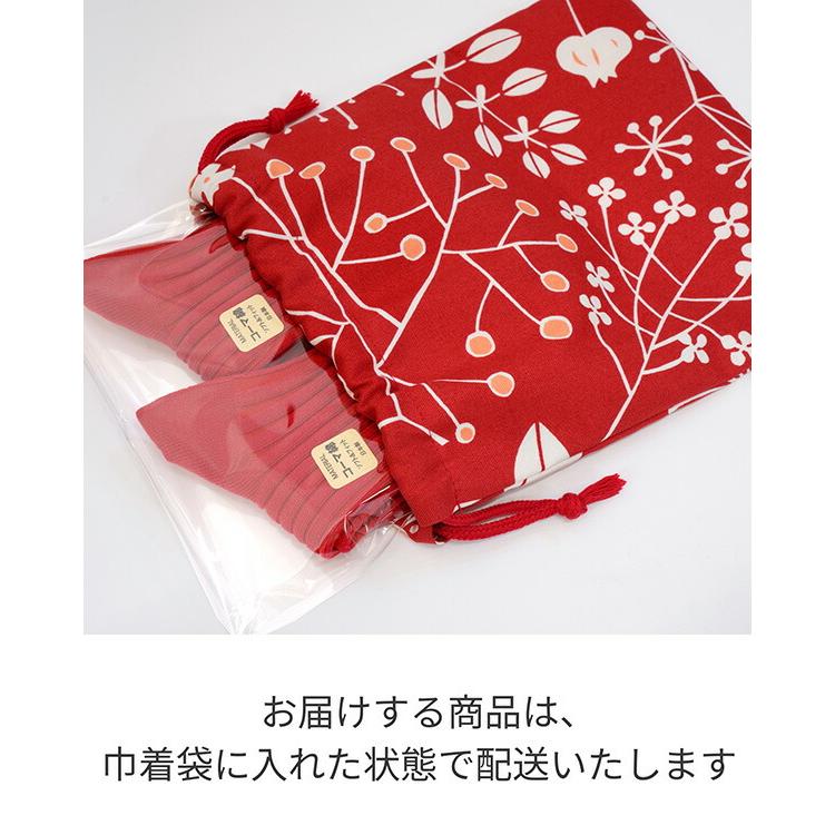 布巾着 まとめ買い専用 nicomako（ニコマコ） 靴下 レディース 日本製 赤 ギフトセット 巾着袋