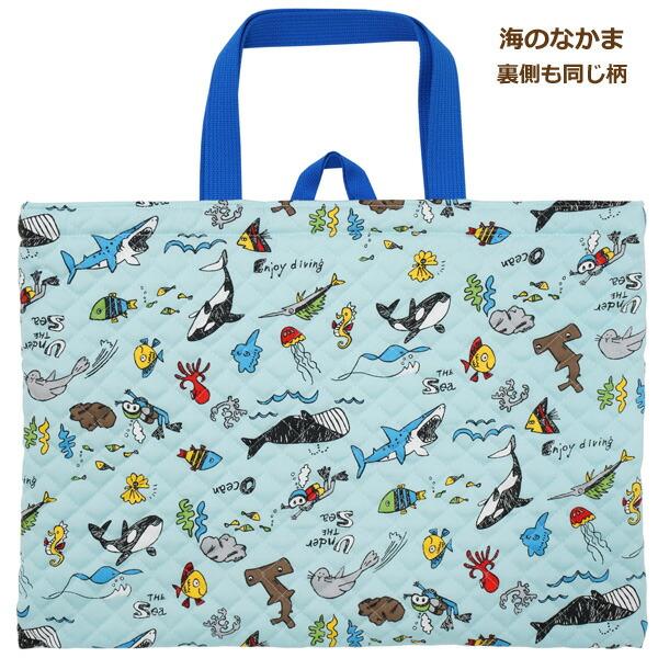 レッスンバッグ マリン イカリマーク 帆布 シンプル オーダー 男の子