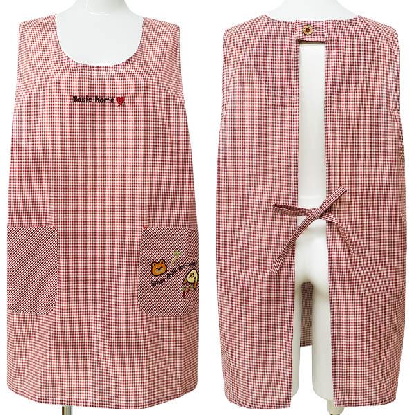 感謝sale❤️9523❤️新品✨momo＆momo①❤️可愛いストライプ柄エプロン エプロン 大きいサイズ 後ろボタン&ひも留め ラン型 レディース