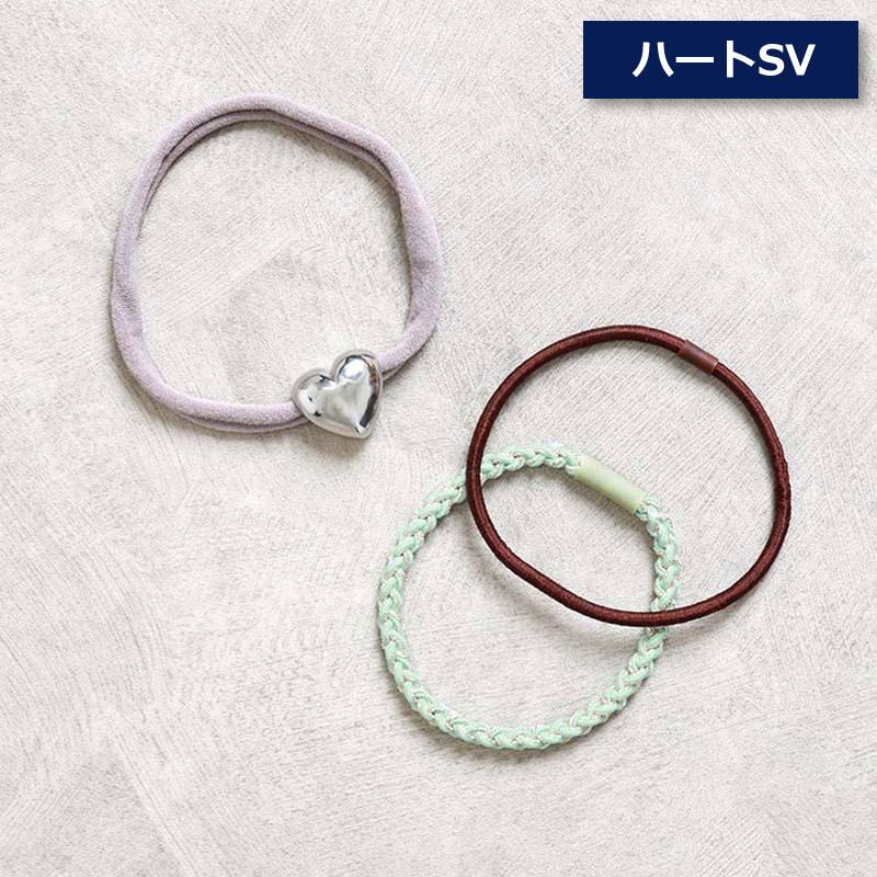 ブレスレット 3本セット スワップポニー 静電気軽減ヘアブレスレット