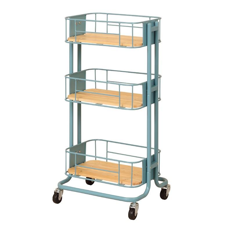 ワゴン 収納 ラック スチールラック 3段ラック キャスター付き